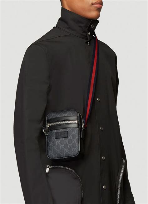 gucci shoulder bag men's black|shoulder bag Gucci crossbody men's.